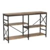 OIAHOMY Industrial Sofa Table,Console Table,3-Tier Industrial Rustic Hallway/Entryway Table,Easy Assembly,for Entryway, Living Room (Rustic Brown) 1 OIAHOMY Industrial Sofa Table,Console Table,3-Tier Industrial Rustic Hallway/Entryway Table,Easy Assembly,for Entryway, Living Room (Rustic Brown) -Amazon Store 41C9c2R9i5L