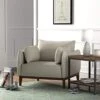 Amazon Brand – Stone & Beam Hillman Mid-Century Living Room Chair With Wood Base And Legs, 39"W, Ivory -Amazon Store 41CBHlPuzSL