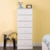 Prepac Astrid 6 Drawer Tall Chest For Bedroom, 16" D X 20" W X 52" H, White -Amazon Store 41CM0EjTPHL