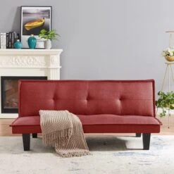 Anwick Sofa Bed Couch Memory Foam Futon Bed Faux Leather Loveseat Sofa Convertible Modern Futon Couch Small Sleeper Sof, Metal Legs, Futon Sofa Bed For Small Spaces (Red) 17 Anwick Sofa Bed Couch Memory Foam Futon Bed Faux Leather Loveseat Sofa Convertible Modern Futon Couch Small Sleeper Sof, Metal Legs, Futon Sofa Bed For Small Spaces (Red) -Amazon Store 41Cg6rjRNTL. AC