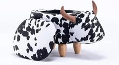 Home 2 Office Cow Ottoman For Kids' Bedroom, Playroom, Nursery, And Living Room, Animal Ottoman With Storage, Footstool For Kids, Black/White -Amazon Store 41CiT8Py09L. AC