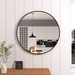 UMZODO 30 Inch Circle Wall Mirror, Brushed Black Metal Framed Round Mirror For Bathroom Vanity, Bedroom Decor, Living Room, Entryway 22 UMZODO 30 Inch Circle Wall Mirror, Brushed Black Metal Framed Round Mirror For Bathroom Vanity, Bedroom Decor, Living Room, Entryway -Amazon Store 41CjYV8aWpL