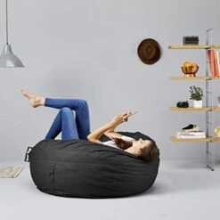 Big Joe Fuf Foam Filled Bean Bag Chair, Large, Black 13 Big Joe Fuf Foam Filled Bean Bag Chair, Large, Black -Amazon Store 41DHbyOvFnL