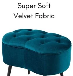 BIRDROCK HOME Tufted Oblong Teal Ottoman – Velvet Foot Stool – Mid Century Modern Steel Legs - Soft Compact Padded Stool - Living Room Or Bedroom – Vanity Chair - Decorative Furniture 12 BIRDROCK HOME Tufted Oblong Teal Ottoman – Velvet Foot Stool – Mid Century Modern Steel Legs - Soft Compact Padded Stool - Living Room Or Bedroom – Vanity Chair - Decorative Furniture -Amazon Store 41DI15bBjAL