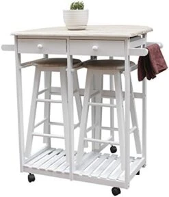 ANTSKU 3Pcs Drop Leaf Table, Rolling Kitchen Tables For Small Spaces, Space Saving Dining Table Set For 2, Natural 18 ANTSKU 3Pcs Drop Leaf Table, Rolling Kitchen Tables For Small Spaces, Space Saving Dining Table Set For 2, Natural -Amazon Store 41DR4hUkopL. AC