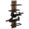 MyGift 5 Tier Rustic Burnt Wood & Industrial Black Metal Wall Mounted Wine Rack Bottle Display Storage Shelf Decorative Organizer 1 MyGift 5 Tier Rustic Burnt Wood & Industrial Black Metal Wall Mounted Wine Rack Bottle Display Storage Shelf Decorative Organizer -Amazon Store 41DUAbAHl6L