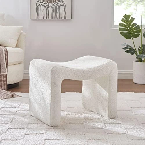 VANOMi Small Footstool Ottoman, Multi-Functional Modern Foot Stool, Sofa Footrest Extra Seating For Living Room, Entryway, Hallways And Bedrooms 9 VANOMi Small Footstool Ottoman, Multi-Functional Modern Foot Stool, Sofa Footrest Extra Seating For Living Room, Entryway, Hallways And Bedrooms - Image 7