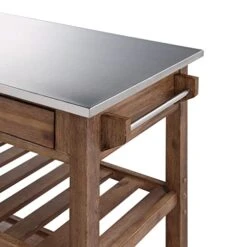 Boraam Sonoma Kitchen Cart, Barnwood Wire-Brush -Amazon Store 41DaRztJdlL