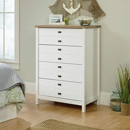 Sauder Cottage Road 4-Drawer Chest, Soft White Finish 3 Sauder Cottage Road 4-Drawer Chest, Soft White Finish