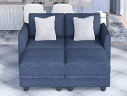 LLappuil Modular Sectional Couch With Reversible Chaise, Modern L Shaped Sofa Left/Right Corner Couch Modular Sofa With Storage Seat, Denim Blue -Amazon Store 41Dny60zjCL. AC 1