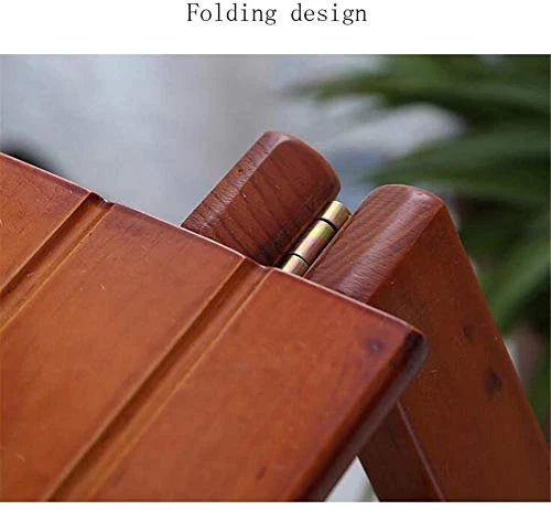 Portable Step Stoo - Folding Folding Ladder Wood For Adult 4 Tier Ladder-Shaped Plant Rack Display Rack Shelf Multi-Function Chair 5 Portable Step Stoo - Folding Folding Ladder Wood For Adult 4 Tier Ladder-Shaped Plant Rack Display Rack Shelf Multi-Function Chair - Image 3