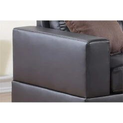 Poundex Bobkona Aria Faux Leather 2 Piece Sofa And Loveseat Set, Espresso 13 Poundex Bobkona Aria Faux Leather 2 Piece Sofa And Loveseat Set, Espresso -Amazon Store 41E7JNcNSVL