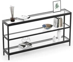 Evajoy Console Table, 55" Entryway Table With 3 Tiers, Open Glass Sofa Table For Living Room, Foyer, Entryway, Bedroom, Hallway 17 Evajoy Console Table, 55" Entryway Table With 3 Tiers, Open Glass Sofa Table For Living Room, Foyer, Entryway, Bedroom, Hallway -Amazon Store 41E8oN1mX8L. AC