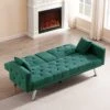 GENERIC Loveseat Linen Convertible Sofa And Daybed Futon Sleeper Bed With Cup Holder Design Green Casual Glam Solid Fabric Manual Recline 1 GENERIC Loveseat Linen Convertible Sofa And Daybed Futon Sleeper Bed With Cup Holder Design Green Casual Glam Solid Fabric Manual Recline -Amazon Store 41EHXcAF3XL