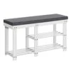 SONGMICS Shoe Rack Bench, 3-Tier Shoe Rack For Entryway, Bamboo Shoe Storage Bench With Cushion And Shelves, White And Gray ULBS606W01 1 SONGMICS Shoe Rack Bench, 3-Tier Shoe Rack For Entryway, Bamboo Shoe Storage Bench With Cushion And Shelves, White And Gray ULBS606W01 -Amazon Store 41EJ6D2F2hL