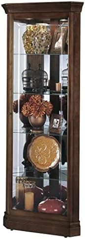 Howard Miller Lynwood Corner Curio Cabinet 680-345 – Windsor Cherry Glass Case With Light 9 Howard Miller Lynwood Corner Curio Cabinet 680-345 – Windsor Cherry Glass Case With Light - Image 7