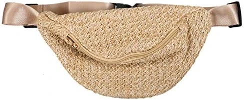 1pc Summer Waist Bag Imitation Straw Woven Bag Chest Pouch Cross- Body Bag ( Color : Beige ) 12 1pc Summer Waist Bag Imitation Straw Woven Bag Chest Pouch Cross- Body Bag ( Color : Beige ) - Image 10