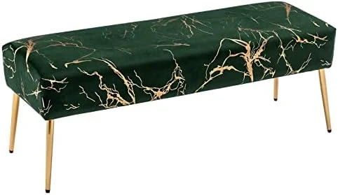 Duhome Button-Tufted Ottoman Bench, Upholstered Bedroom Benches Leather Footrest Stool Accent Bench For Entryway Dining Room Living Room Bedroom End Of Bed, Yellowish Brown 15 Duhome Button-Tufted Ottoman Bench, Upholstered Bedroom Benches Leather Footrest Stool Accent Bench For Entryway Dining Room Living Room Bedroom End Of Bed, Yellowish Brown - Image 13