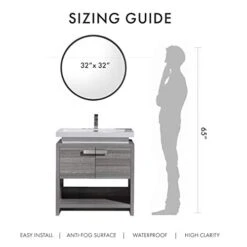 Mazatzal 32IN Wall Mirror Large Round Mirror Brushed Aluminum Framed Big Circle Mirror Black Bathroom Mirror Wall Décor For Living Room Bedroom Entryways 17 Mazatzal 32IN Wall Mirror Large Round Mirror Brushed Aluminum Framed Big Circle Mirror Black Bathroom Mirror Wall Décor For Living Room Bedroom Entryways -Amazon Store 41EX9FJFuUL