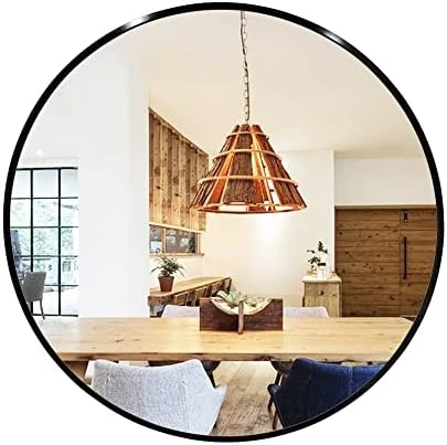 MZON 28 Inch Frameless Round Mirror,Circle Wall Mirror With Beveled Polished Edge For Bathroom, Vanity, Entryways 9 MZON 28 Inch Frameless Round Mirror,Circle Wall Mirror With Beveled Polished Edge For Bathroom, Vanity, Entryways - Image 7