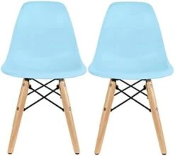 2xhome Set Of 2 Kids Size Plastic Toddler Chairs With Natural Wooden Dowel Legs, Yellow -Amazon Store 41EhYFg6KLL. AC