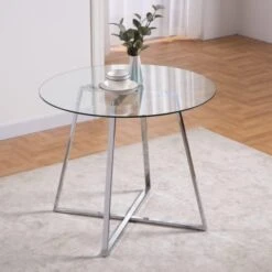 Modern Glass Dining Table, Kitchen Table For 2 And 4, Multifunctional Desk For Dining Room, Kitchen, Home Office, Living Room, Apartment (Black Rectangle Glass Table, 47.2 X 27.5 X 29.5 In) -Amazon Store 41ExrS4VzSL. AC 1