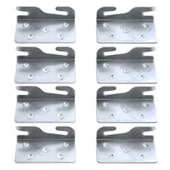 Bitray Wood Bed Rail Brackets Bed Rail Fittings Wood Beds Frame Bracket - 4 Pairs