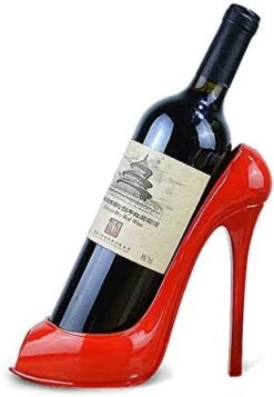 Fantasee High Heel Wine Bottle Holder Countertop Storage Stand For Wedding Party Home Decor (Red High Heel) -Amazon Store 41FEinjxeSL. AC