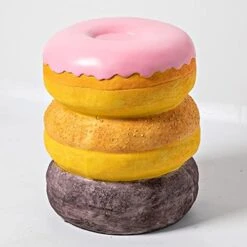 QQXX Simulated Food Footrest Stool, Resin Cartoon Garden Ottoman Foot Stool, Lightweight Creative Modern Accent Stool For Home Dining Room Decor (30x37cm(11.8x14.6), Ice Cream) -Amazon Store 41FKTTK54L. AC