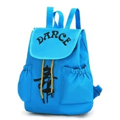 Sports Backpack Ballet Backpack Ballet Bag Girl Shoulders Bag Leisure Backpack Clothes Storage Bag Gym Bookbag (Color : Blue, Size : 33X28CM) -Amazon Store 41FOFIcazXL