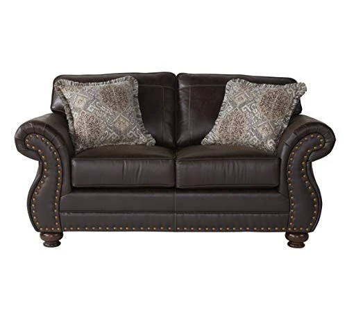 Roundhill Furniture Leinster Love Seats, Espresso 3 Roundhill Furniture Leinster Love Seats, Espresso