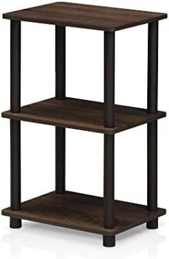 FURINNO 3 Shelves, Turn-N-Tube Ladder Space Shelf, Walnut/Brown 22 FURINNO 3 Shelves, Turn-N-Tube Ladder Space Shelf, Walnut/Brown -Amazon Store 41Fgj16rIeL. AC