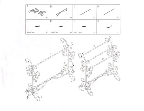 Frenchi Home Furnishing Blanket Rack, 35.5"H 7 Frenchi Home Furnishing Blanket Rack, 35.5"H - Image 5