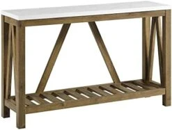 Walker Edison Modern Farmhouse Accent Entryway / Living Room End Table, 52 Inch, Color-Marble And Walnut 25 Walker Edison Modern Farmhouse Accent Entryway / Living Room End Table, 52 Inch, Color-Marble And Walnut -Amazon Store 41G mu4pXXL. AC