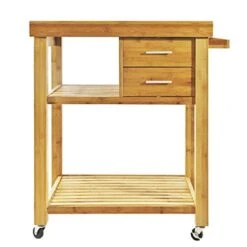 Home Aesthetics Bamboo Rolling Kitchen Island Cart, Butcher Block Food Kitchen Prepping Cart Trolley On Wheels, Rolling Wood Kitchen Cart With Drawers Shelves, Towel Rack, Locking Casters 10 Home Aesthetics Bamboo Rolling Kitchen Island Cart, Butcher Block Food Kitchen Prepping Cart Trolley On Wheels, Rolling Wood Kitchen Cart With Drawers Shelves, Towel Rack, Locking Casters -Amazon Store 41G0xWDK4aL