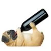 True Pug Polyresin Wine Bottle Holder Set Of 1, Brown, Holds 1 Standard Wine Bottle -Amazon Store 41G2RNgggrS