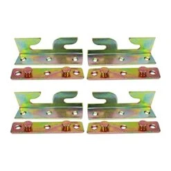 Faotup 4Pair Iron Bed Hinges Bed Rail Brackets,Bed Rrail Brackets For Wood Bed Heavy Duty,Bed Rail Connector Bracket,3.12×0.94×0.94Inches,with Screws