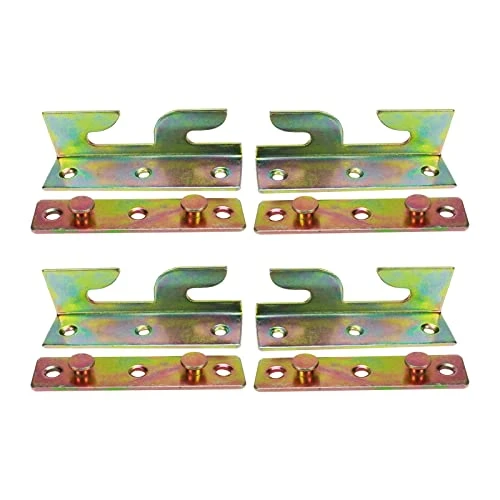 Faotup 4Pair Iron Bed Hinges Bed Rail Brackets,Bed Rrail Brackets For Wood Bed Heavy Duty,Bed Rail Connector Bracket,3.12×0.94×0.94Inches,with Screws 3 Faotup 4Pair Iron Bed Hinges Bed Rail Brackets,Bed Rrail Brackets For Wood Bed Heavy Duty,Bed Rail Connector Bracket,3.12×0.94×0.94Inches,with Screws