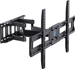 Pipishell Full Motion TV Wall Mount Bracket For 37-75 Inch LCD, QLED,OLED 4K Flat Curved TVs, Dual Arms Tilt Extension Swivel Articulating TV Mount, Max VESA 600x400mm Up To 110lbs, Fits 16” Studs