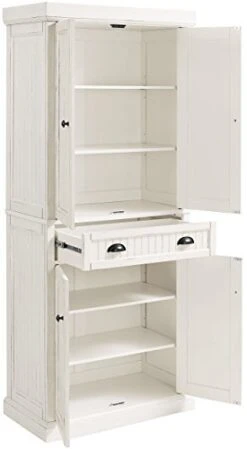Crosley Furniture Seaside Kitchen Pantry Cabinet - Distressed White 17 Crosley Furniture Seaside Kitchen Pantry Cabinet - Distressed White -Amazon Store 41GkjOdmtmL