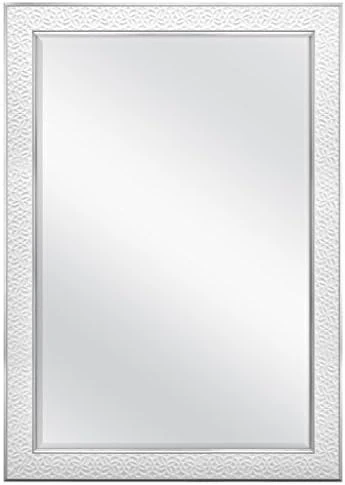 MCS Nordic Blossom Large Wall Mirror, Modern Rectangle Mirror Home Decor For Living Room, Bedroom, Or Bathroom, 27 By 33 Inch, White 8 MCS Nordic Blossom Large Wall Mirror, Modern Rectangle Mirror Home Decor For Living Room, Bedroom, Or Bathroom, 27 By 33 Inch, White - Image 6