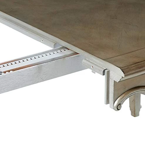 ACME Furniture Chantelle Dining Table, Antique Platinum 6 ACME Furniture Chantelle Dining Table, Antique Platinum - Image 4