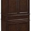 Crosley Furniture Parsons Pantry Cabinet, Vintage Mahogany