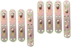 DOITOOL Bed Hinge Bed Headboard Bed Frames Bed Railing Surface Mounted Bed Rail Brackets Bed Frame Hook Brackets Bed Rail Mounting Brackets Headboard Bracket Bed Rail Fasteners Iron 12 Pcs -Amazon Store 41HEzGmfcfL. AC