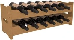 Wine Racks America® Living Series Mini Scallop Wine Rack - Durable And Modular Wine Storage System, Pine Unstained - Holds 12 Bottles -Amazon Store 41HJib8LizL. AC