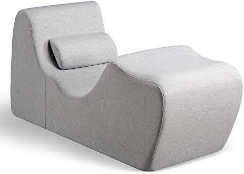 ZINUS Lotus Zero Gravity Chaise Lounger / Foam Recliner For Living Room / Ergonomic Positioning For Better Relaxation / Pillow Included / No Assembly Dark Grey 59D X 23W X 28.5H In 7 ZINUS Lotus Zero Gravity Chaise Lounger / Foam Recliner For Living Room / Ergonomic Positioning For Better Relaxation / Pillow Included / No Assembly Dark Grey 59D X 23W X 28.5H In - Image 5