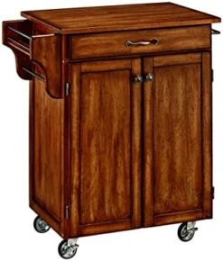 Homestyles Cuisine Kitchen Cart, Off White, Oak Top -Amazon Store 41HXQPaJLUL. AC
