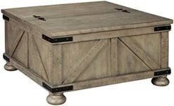 Signature Design By Ashley Wystfield Farmhouse Square Storage Coffee Table With Hinged Lift Top, Distressed White 17 Signature Design By Ashley Wystfield Farmhouse Square Storage Coffee Table With Hinged Lift Top, Distressed White -Amazon Store 41HbJTqWCEL. AC