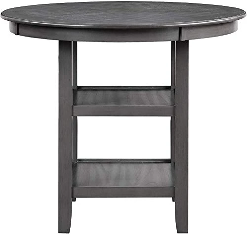 New Classic Furniture Amy 5-Piece Counter Dining Table Set, Gray 6 New Classic Furniture Amy 5-Piece Counter Dining Table Set, Gray - Image 4