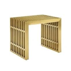 GENERIC Small Bench Gold Gold Solid Metal